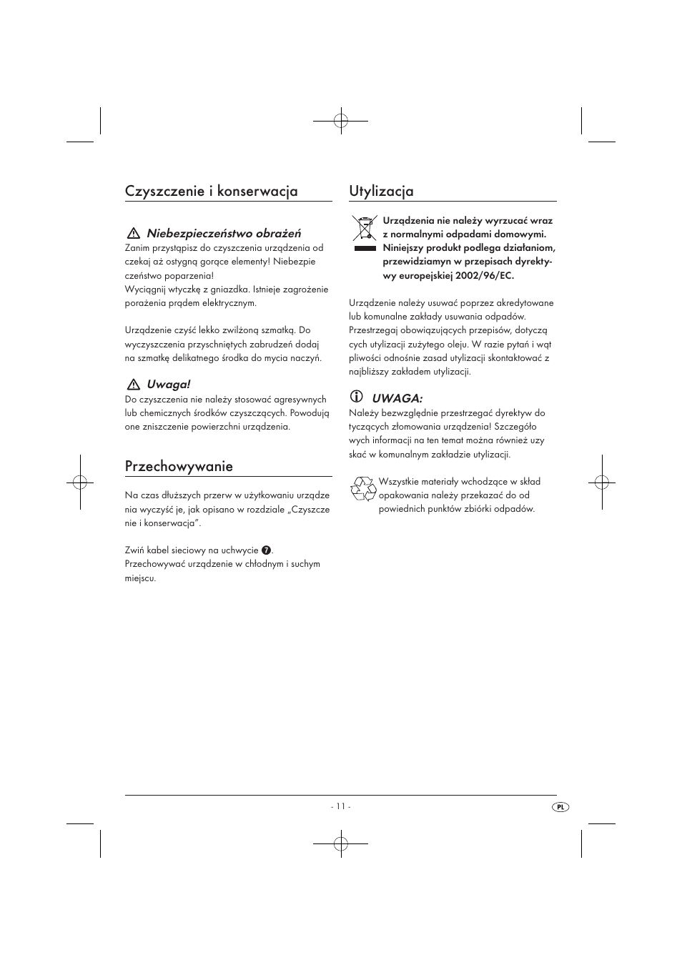 Czyszczenie i konserwacja, Przechowywanie, Utylizacja | Silvercrest SOR 2600 A1 User Manual | Page 13 / 44