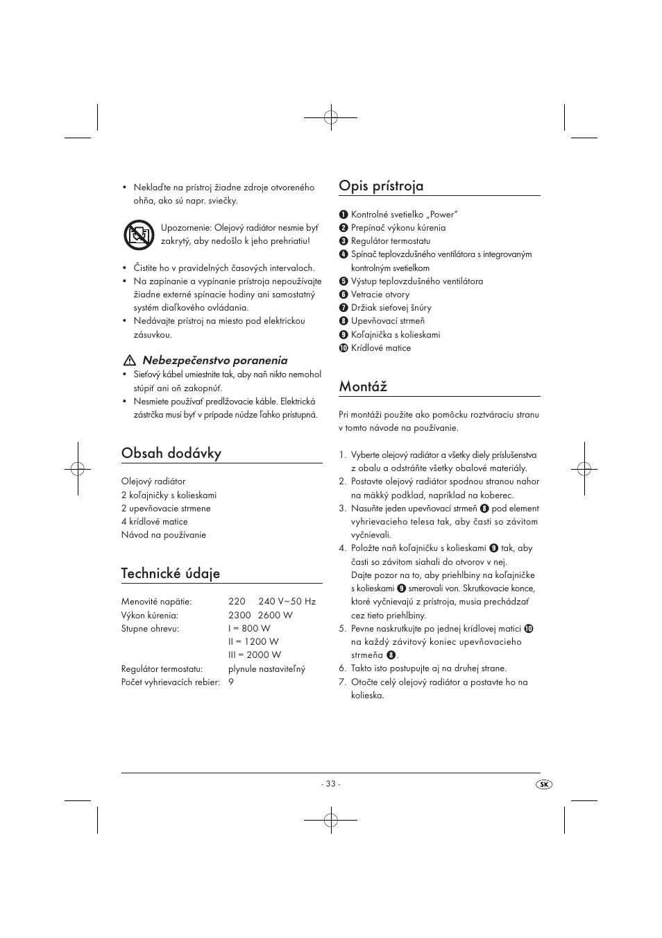 Silvercrest SOR 2600 A1 User Manual | Page 35 / 44