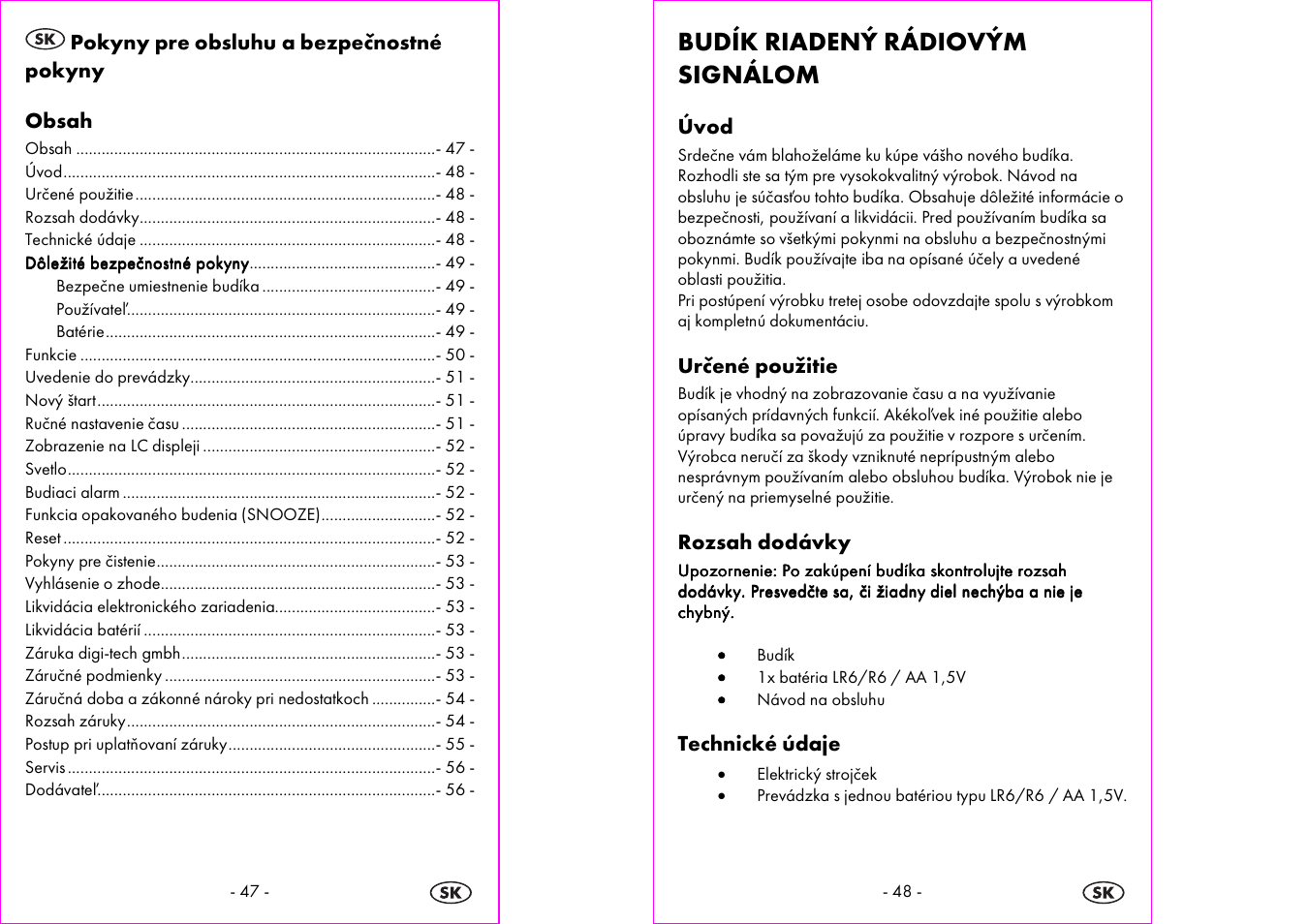 Budík riadený rádiovým signálom | Silvercrest 4-LD3905 User Manual | Page 25 / 35