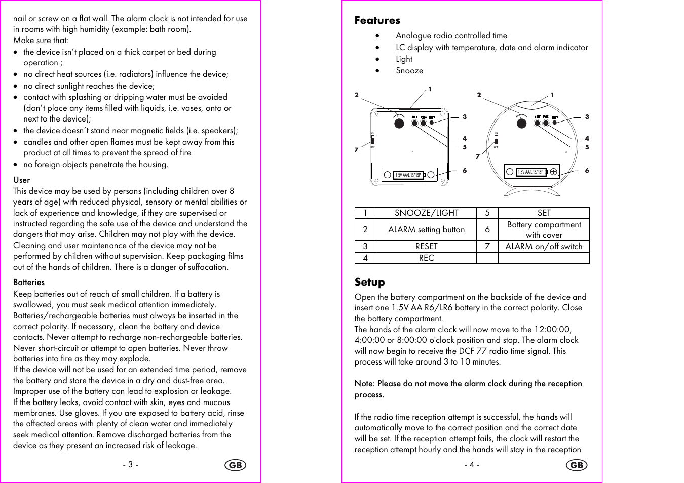 Silvercrest 4-LD3905 User Manual | Page 3 / 35
