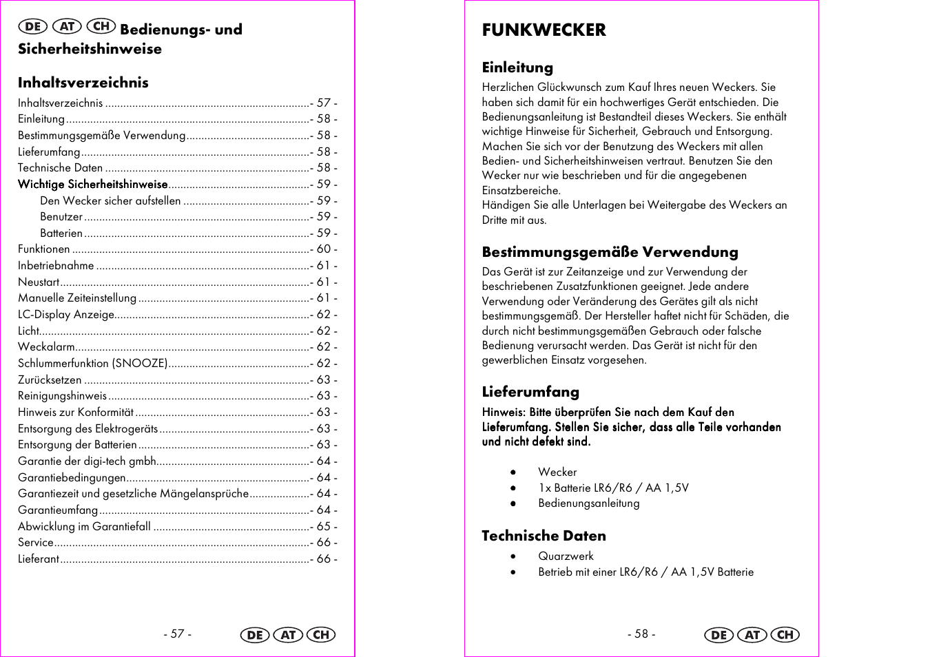 Funkwecker | Silvercrest 4-LD3905 User Manual | Page 30 / 35