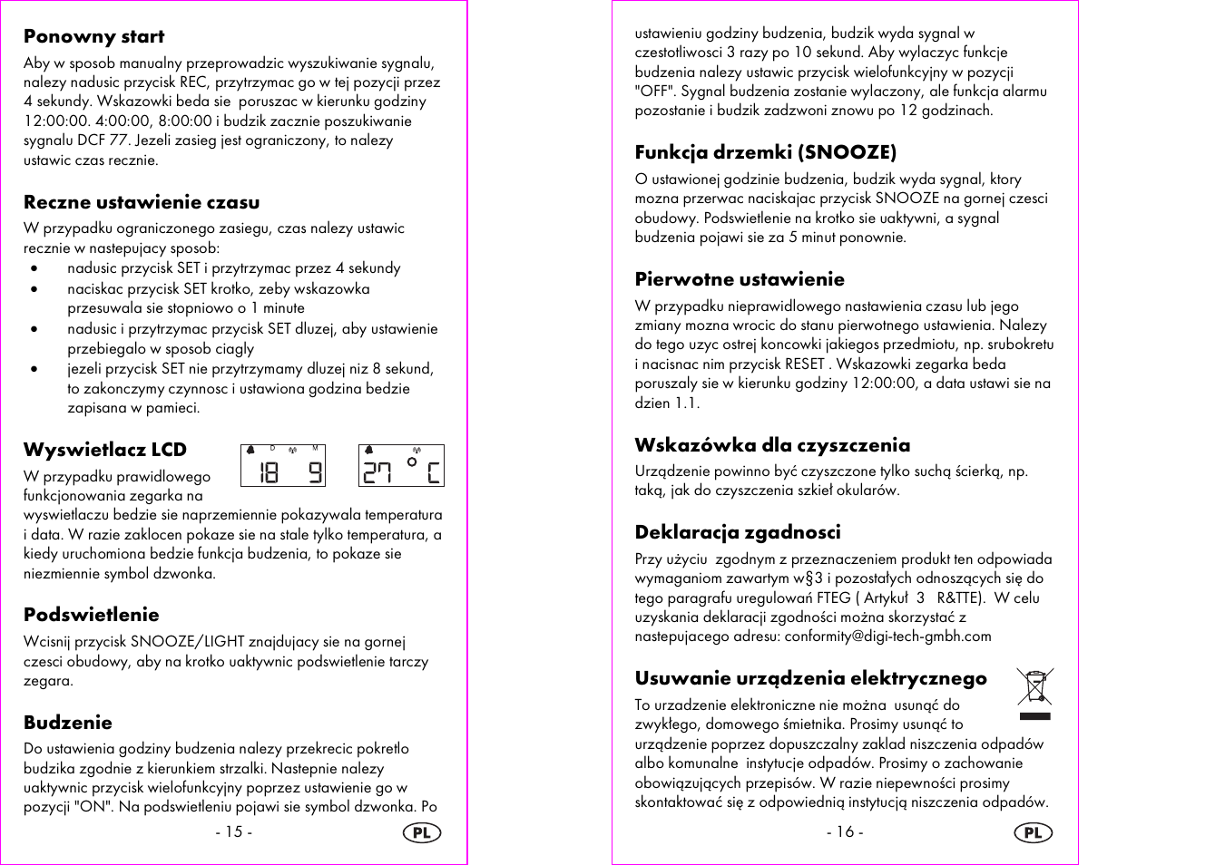 Silvercrest 4-LD3905 User Manual | Page 9 / 35