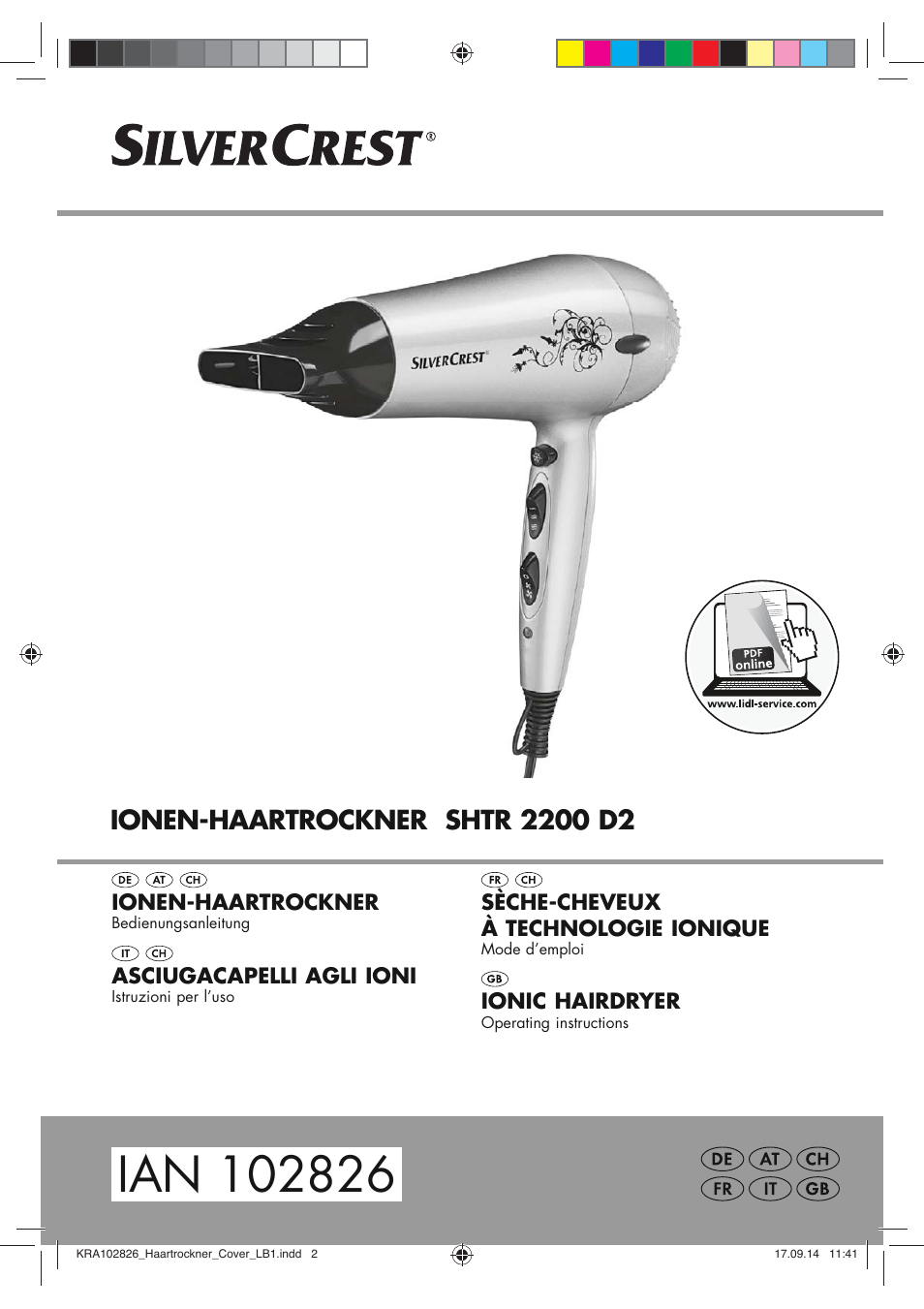 Silvercrest SHTR 2200 D2 User Manual | 46 pages