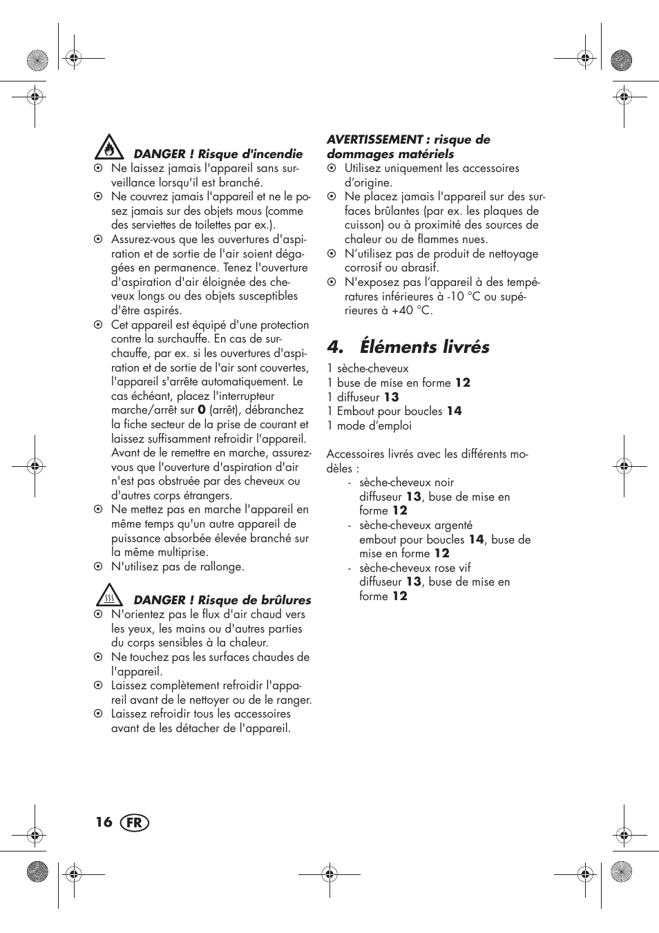 Éléments livrés | Silvercrest SHTR 2200 D2 User Manual | Page 18 / 46
