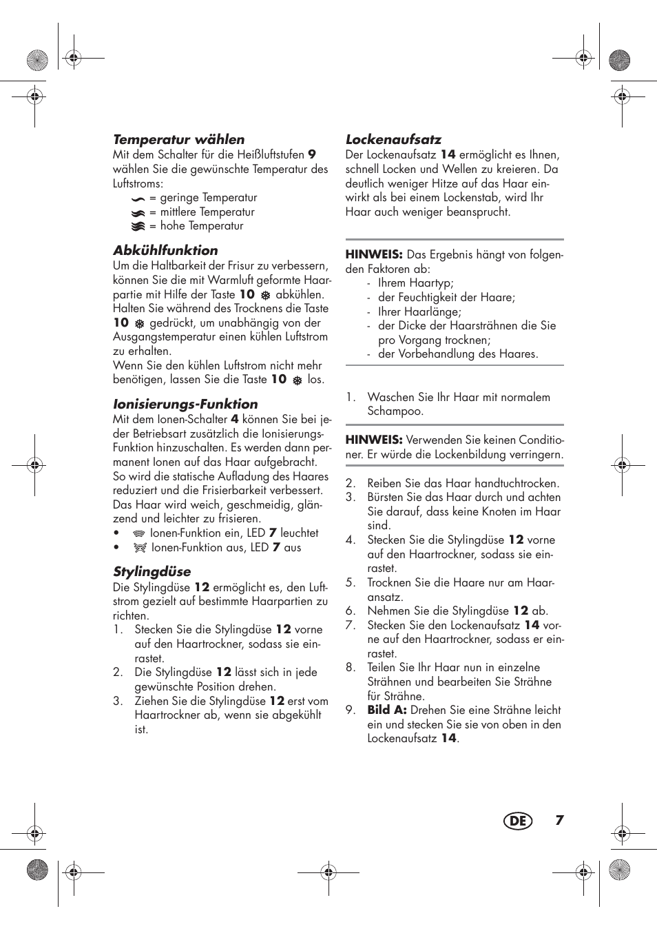 Silvercrest SHTR 2200 D2 User Manual | Page 9 / 46