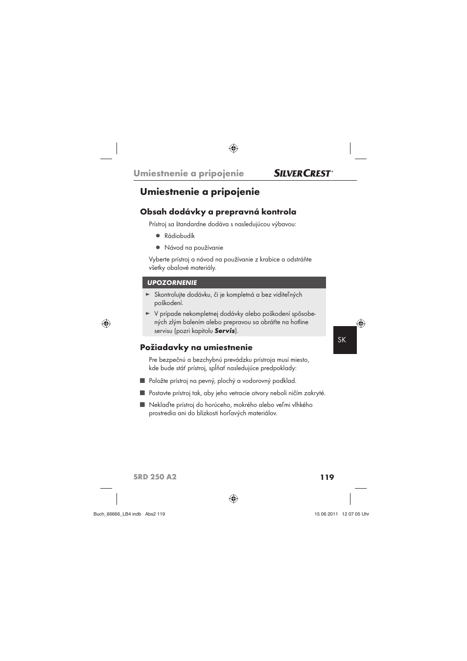 Silvercrest SRD 250 A2 User Manual | Page 121 / 133
