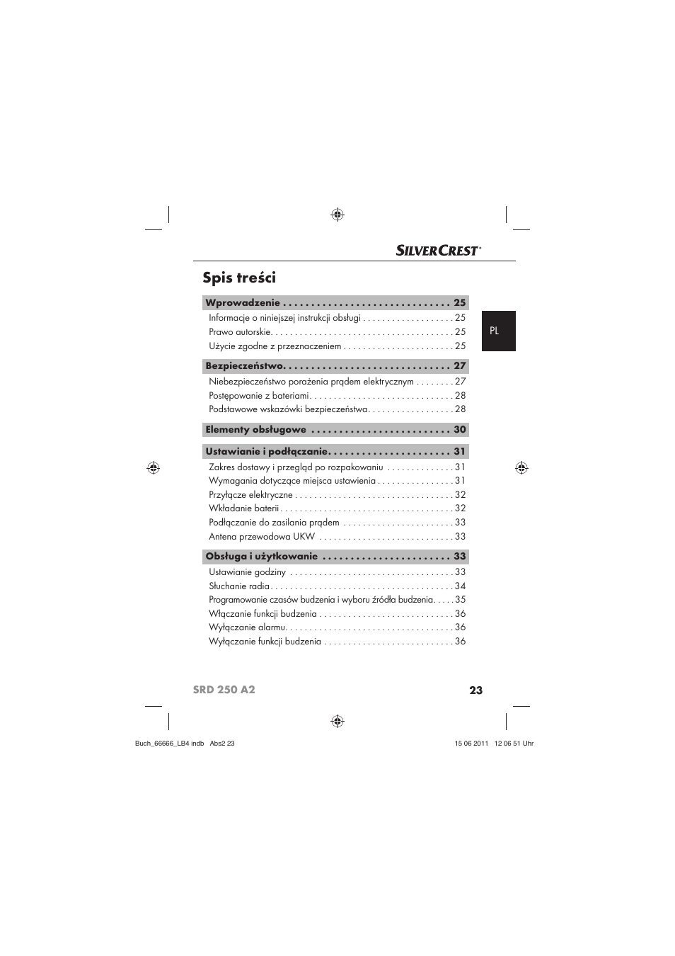 Silvercrest SRD 250 A2 User Manual | Page 25 / 133