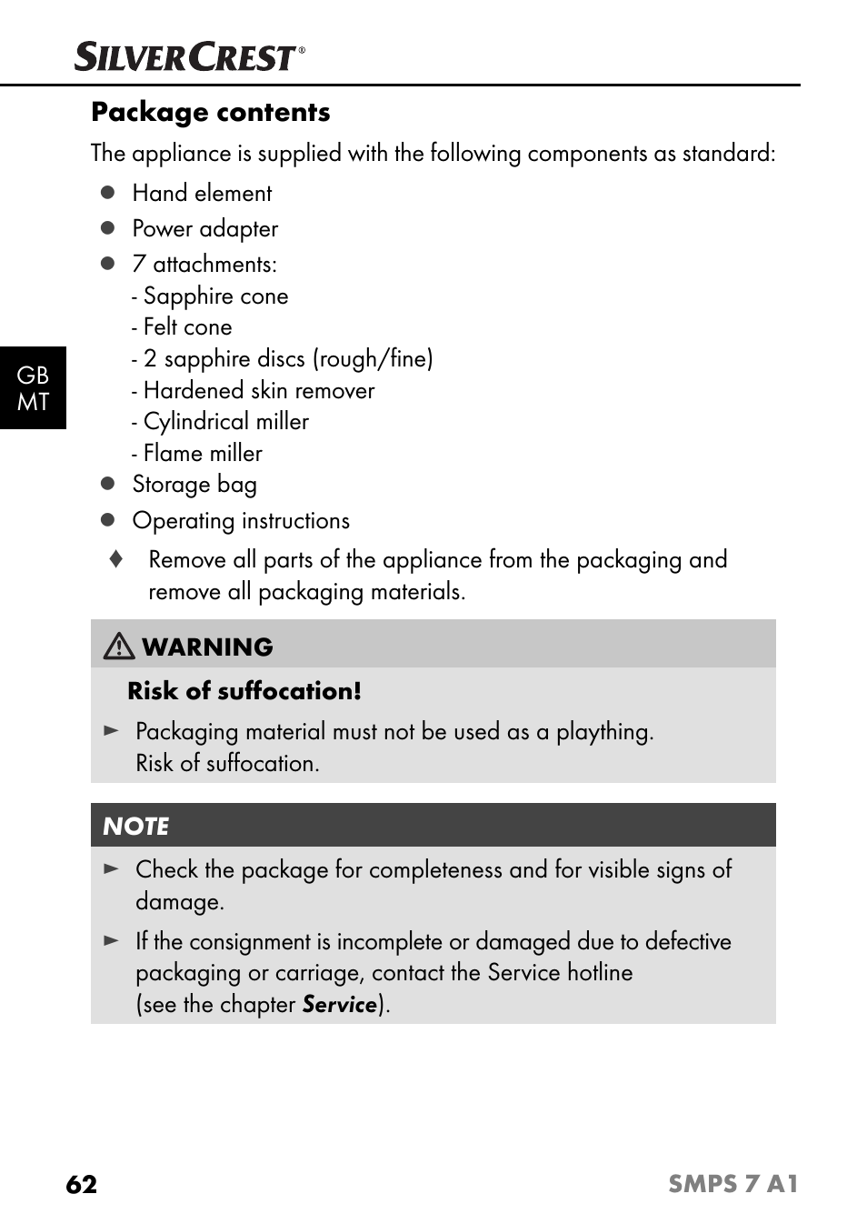 Silvercrest SMPS 7 A1 User Manual | Page 65 / 94