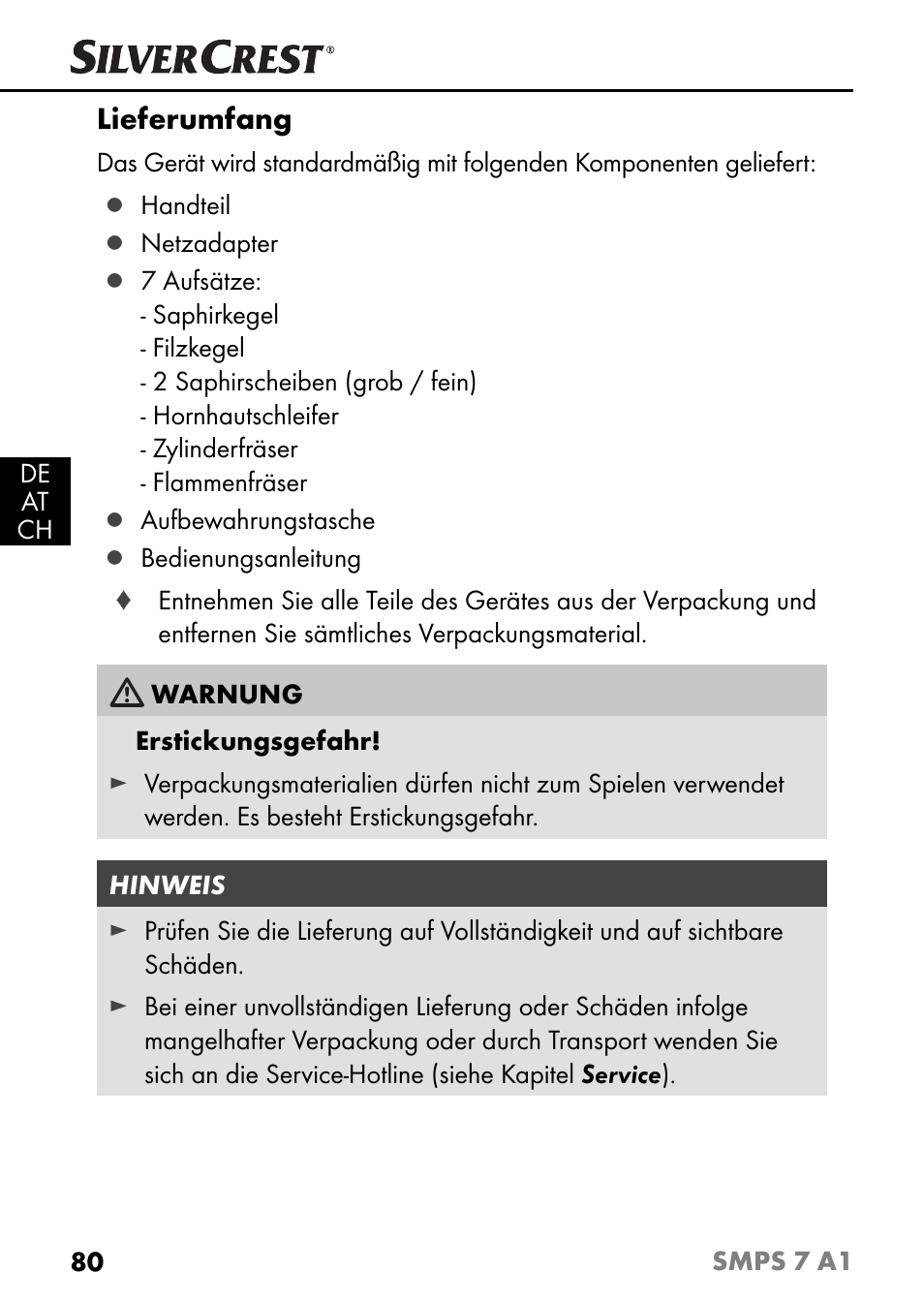 Silvercrest SMPS 7 A1 User Manual | Page 83 / 94