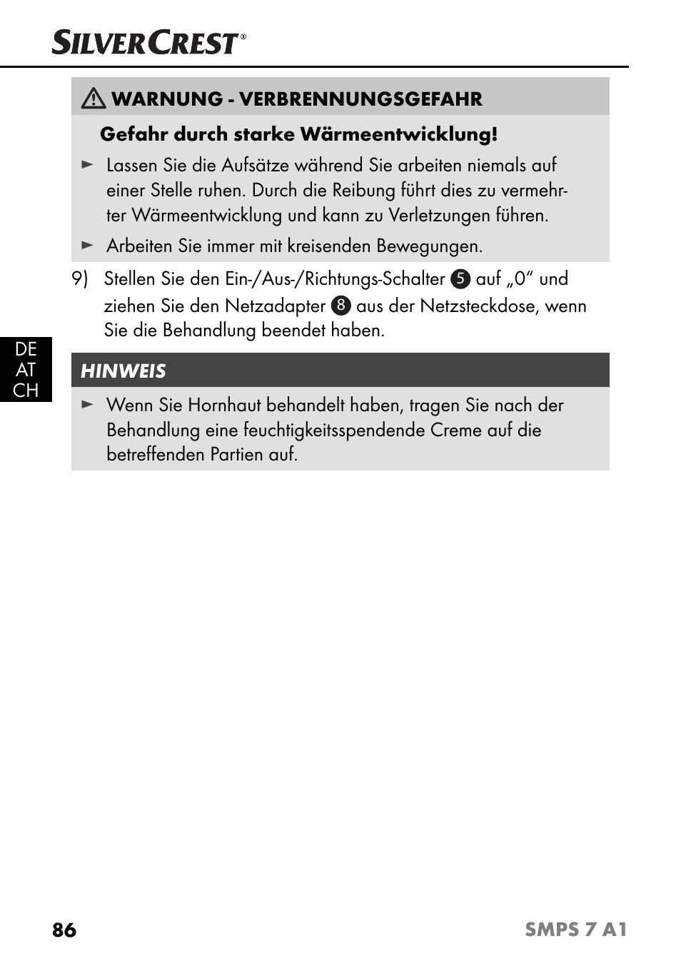 Silvercrest SMPS 7 A1 User Manual | Page 89 / 94