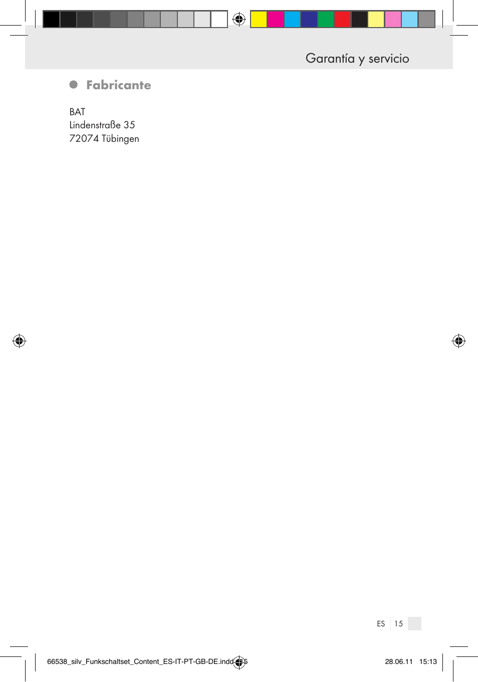 Garantía y servicio, Fabricante | Silvercrest Electrical Sockets User Manual | Page 11 / 52