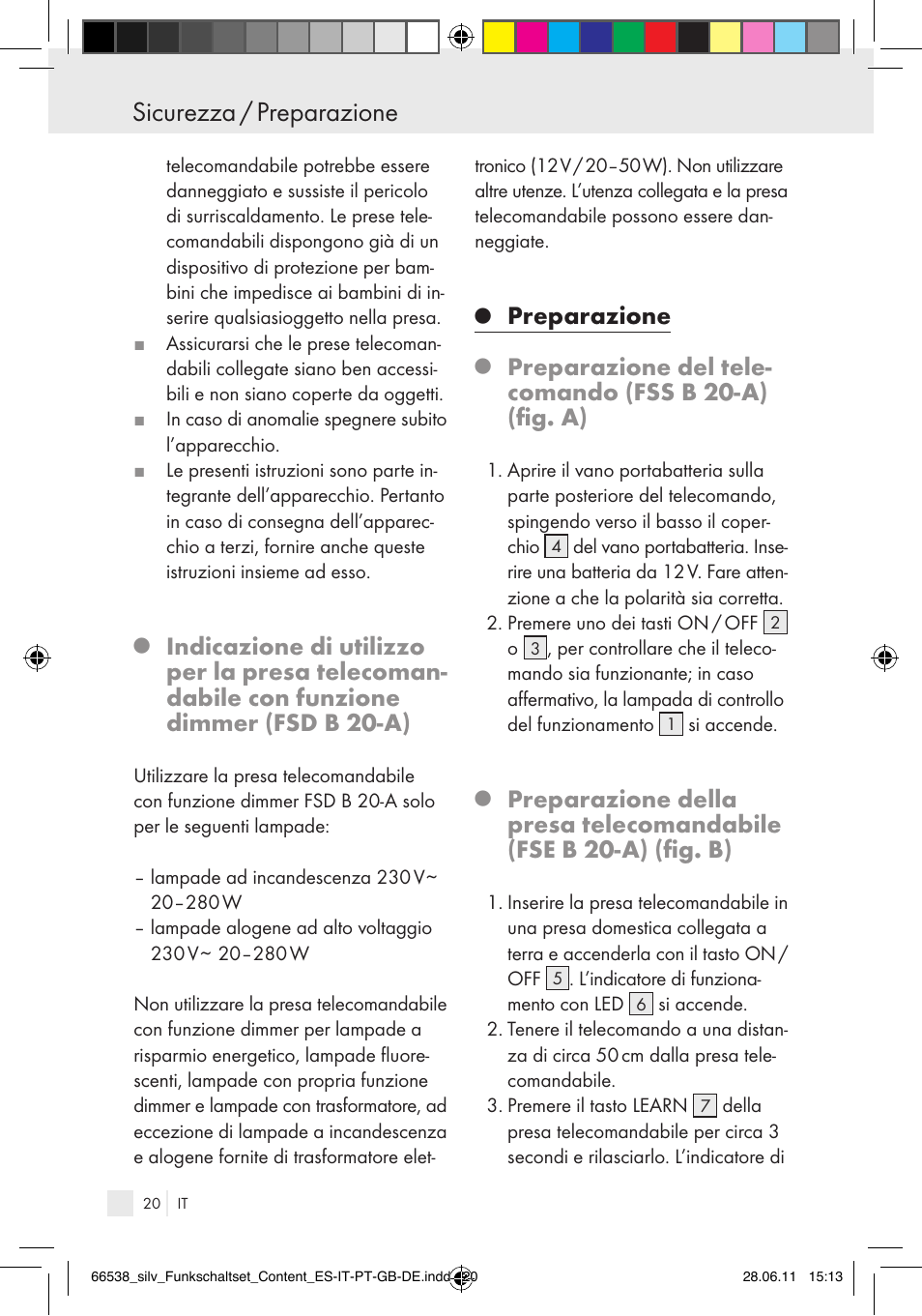 Sicurezza / preparazione, Preparazione | Silvercrest Electrical Sockets User Manual | Page 16 / 52