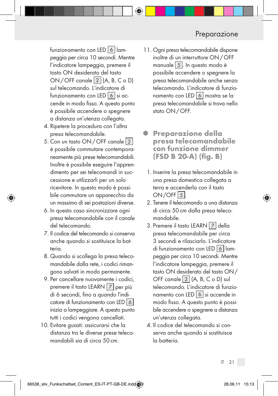 Preparazione | Silvercrest Electrical Sockets User Manual | Page 17 / 52