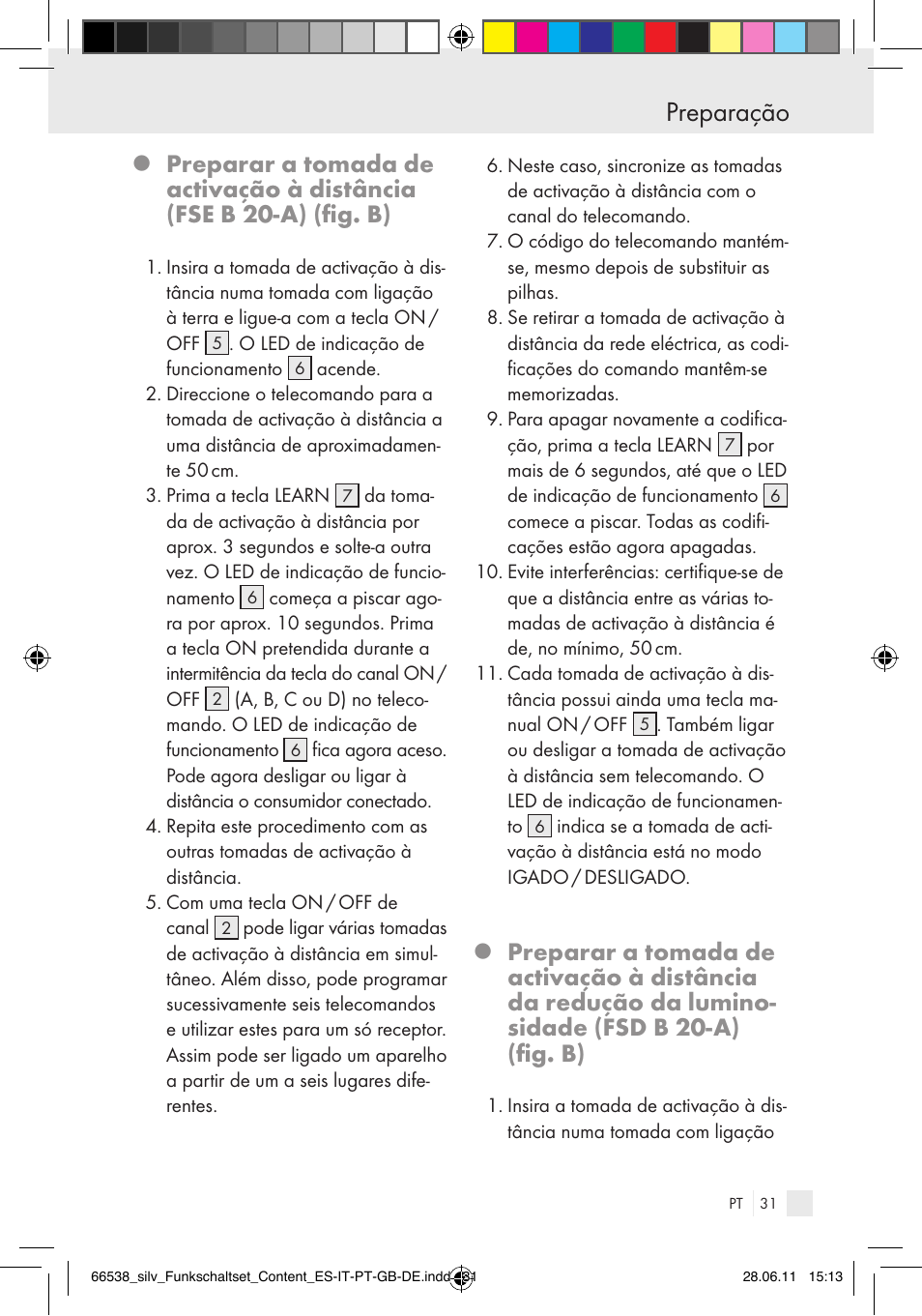 Preparação | Silvercrest Electrical Sockets User Manual | Page 27 / 52