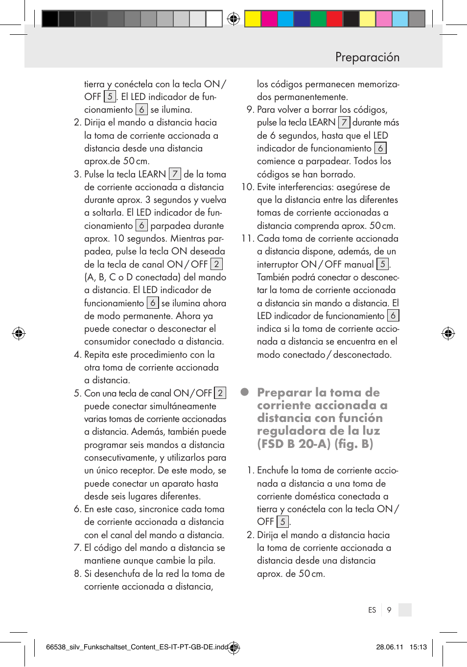 Preparación | Silvercrest Electrical Sockets User Manual | Page 5 / 52