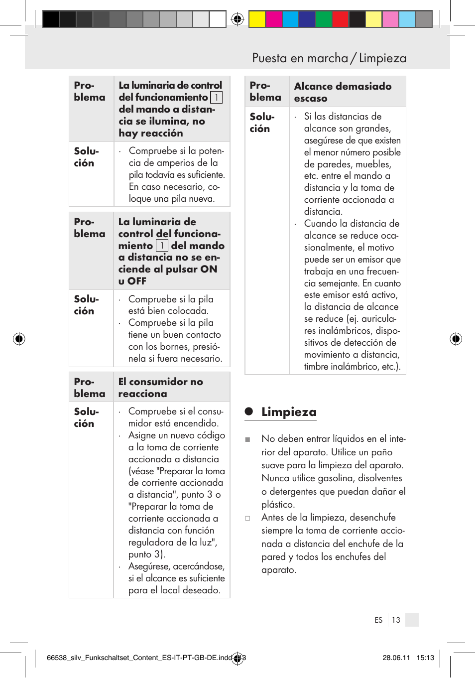 Puesta en marcha / limpieza, Limpieza | Silvercrest Electrical Sockets User Manual | Page 9 / 52