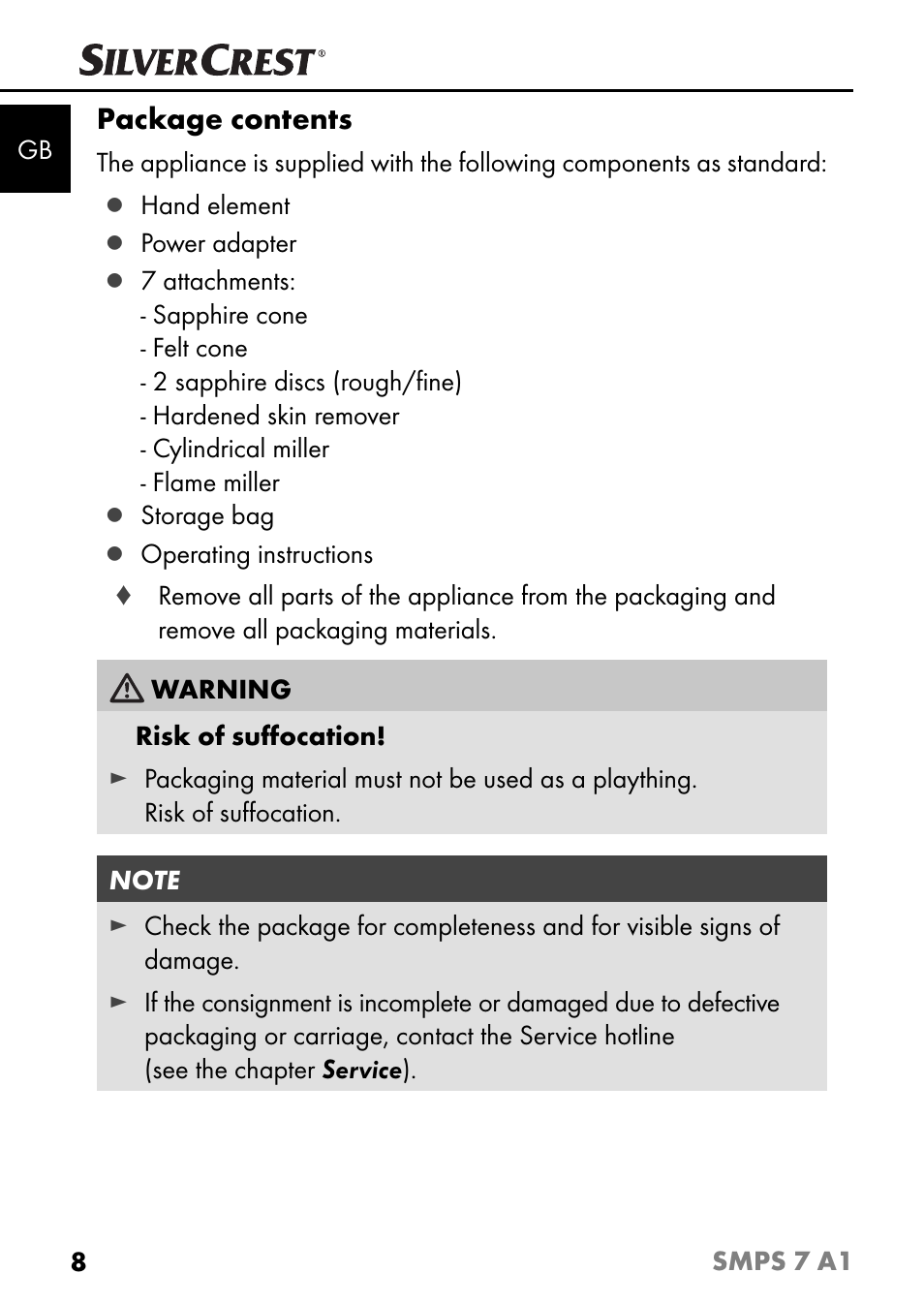 Silvercrest SMPS 7 A1 User Manual | Page 11 / 112