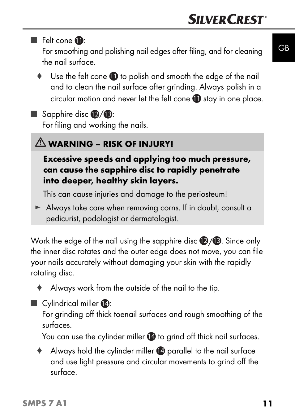 Silvercrest SMPS 7 A1 User Manual | Page 14 / 112