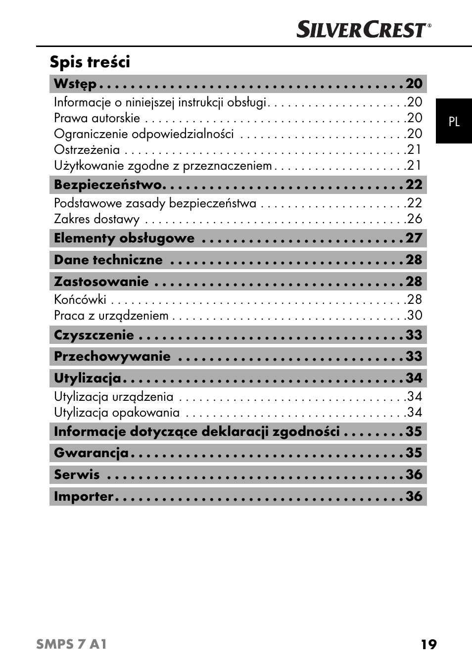 Silvercrest SMPS 7 A1 User Manual | Page 22 / 112