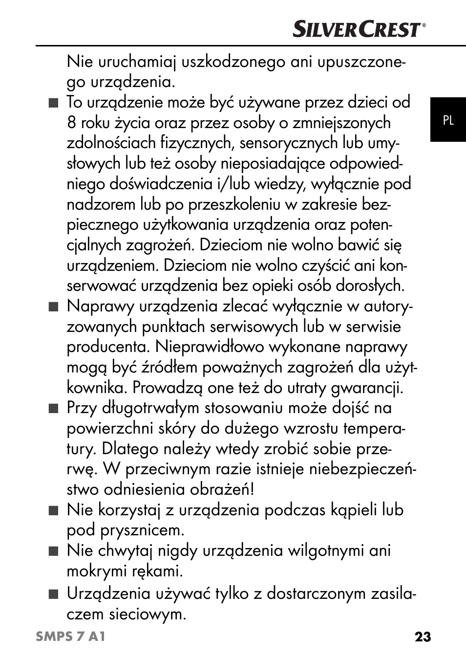 Silvercrest SMPS 7 A1 User Manual | Page 26 / 112