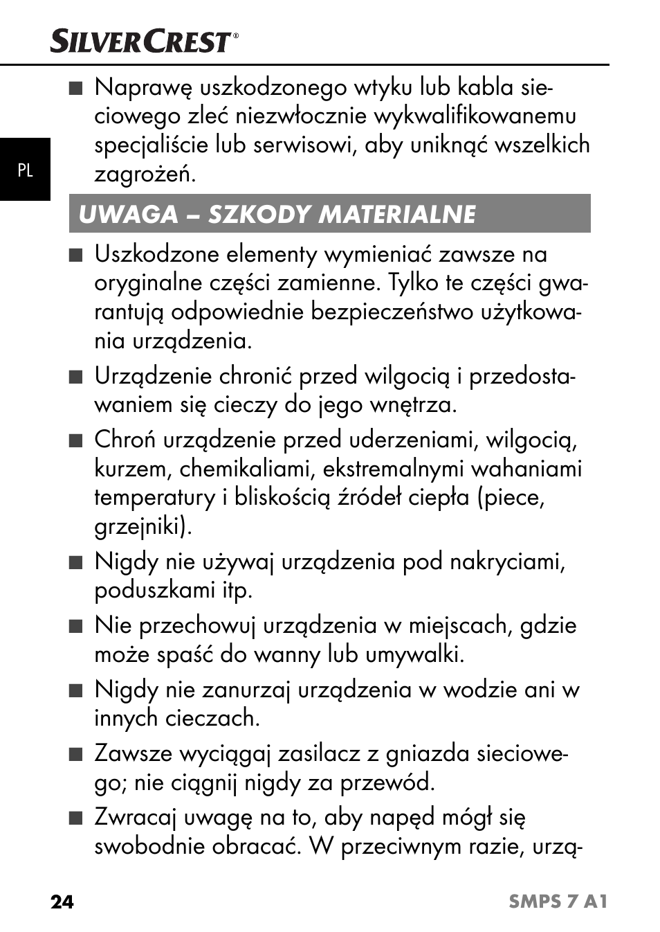 Silvercrest SMPS 7 A1 User Manual | Page 27 / 112