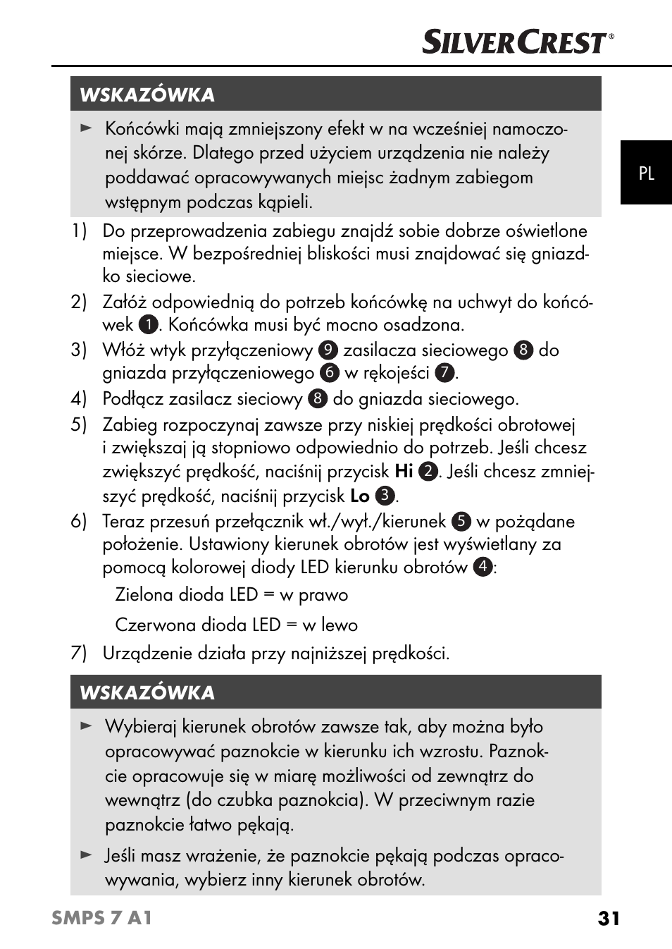 Silvercrest SMPS 7 A1 User Manual | Page 34 / 112