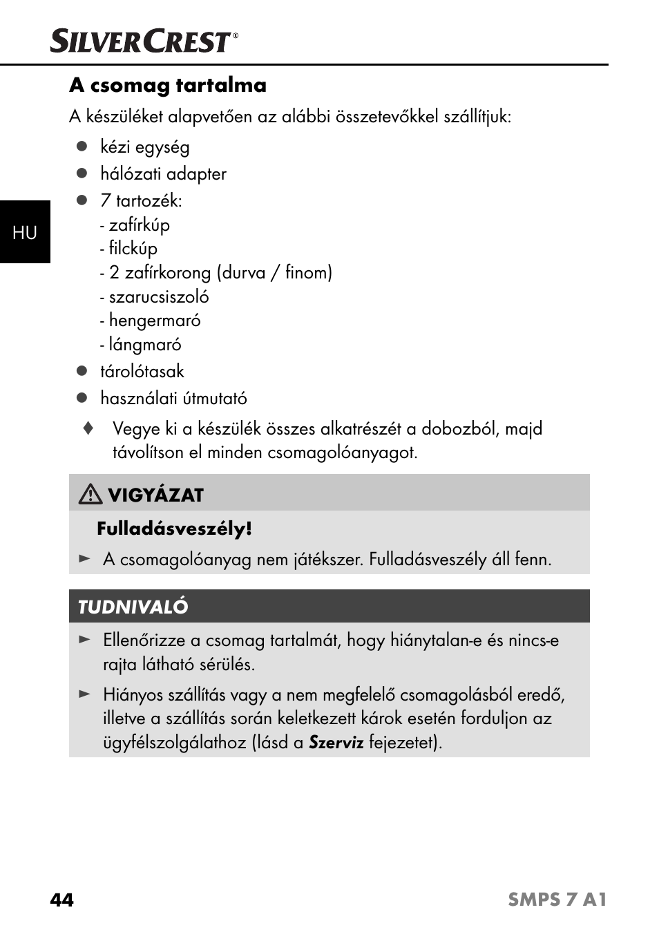 Silvercrest SMPS 7 A1 User Manual | Page 47 / 112