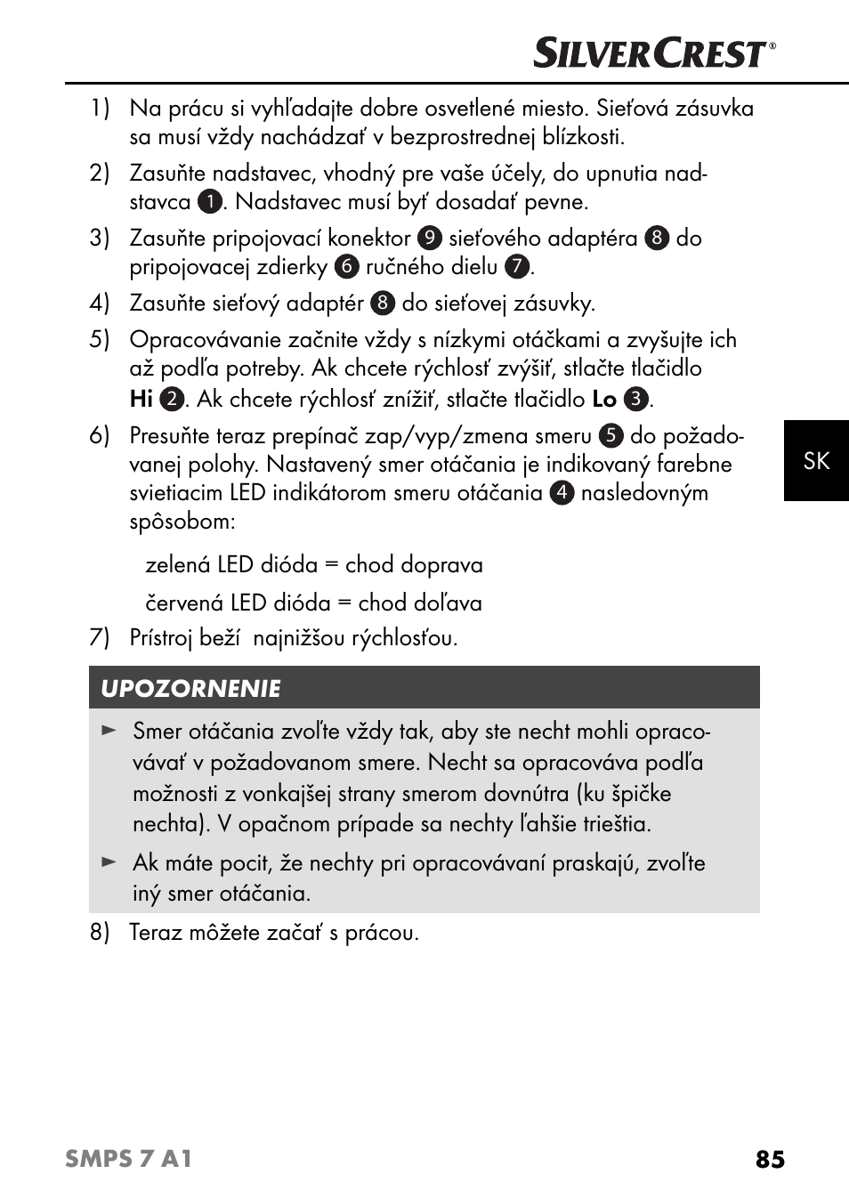 Silvercrest SMPS 7 A1 User Manual | Page 88 / 112