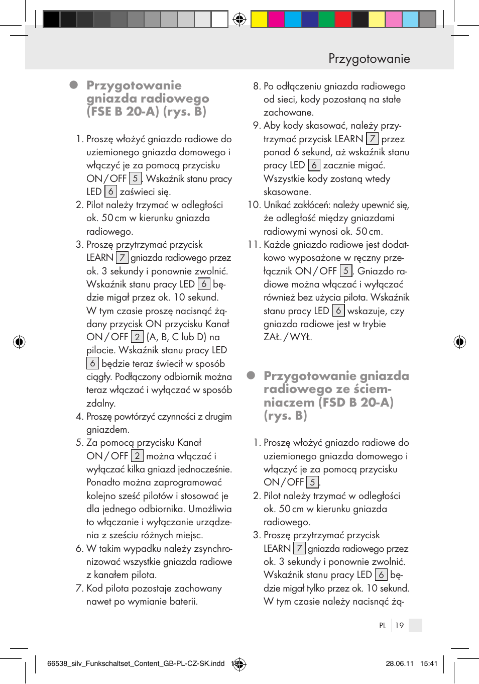 Przygotowanie | Silvercrest Electrical Sockets User Manual | Page 15 / 40