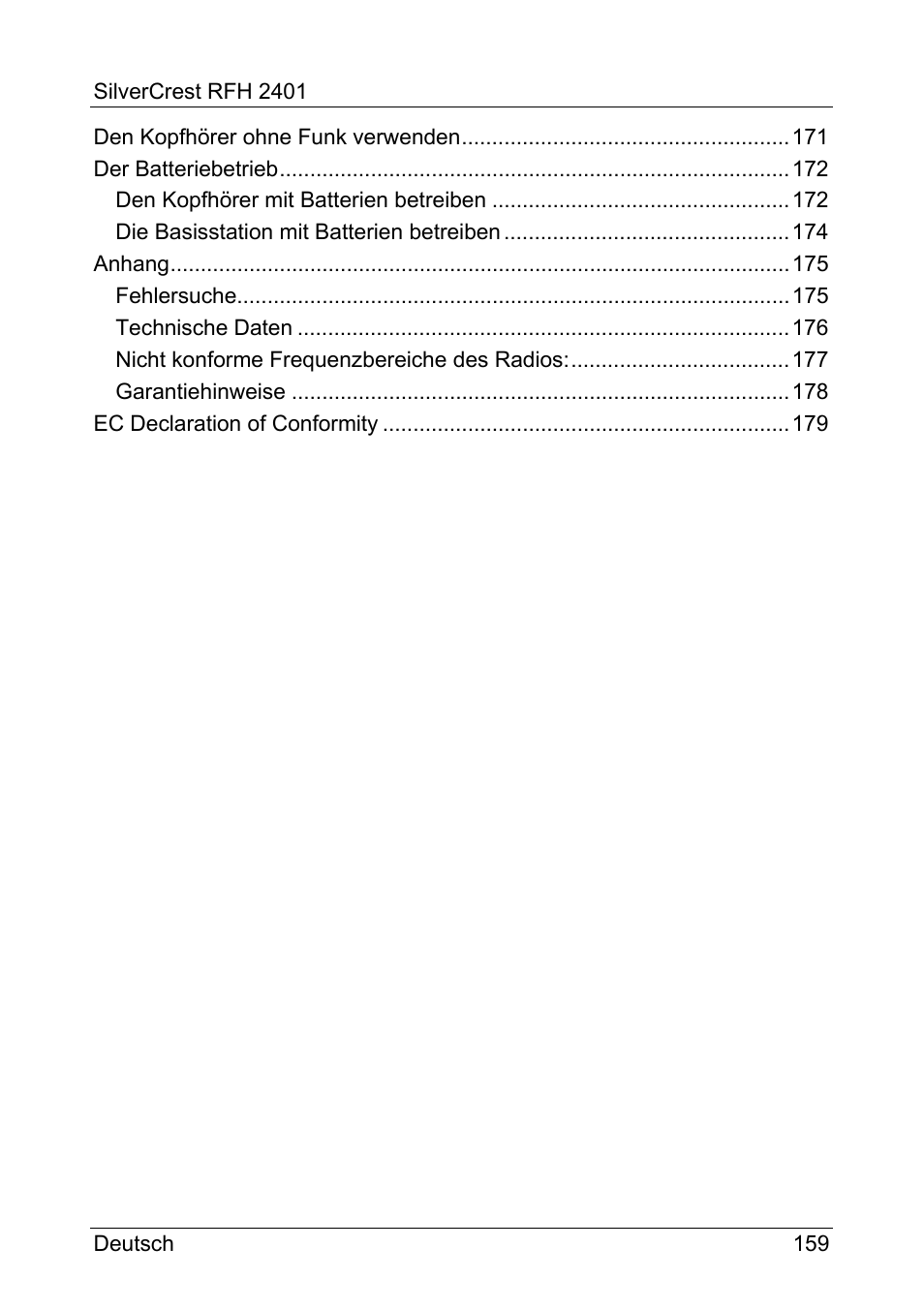 Silvercrest RFH 2401 User Manual | Page 161 / 183