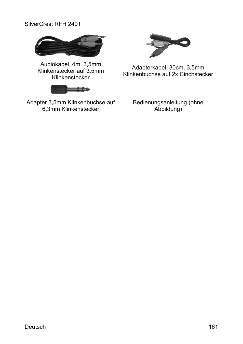 Silvercrest RFH 2401 User Manual | Page 163 / 183