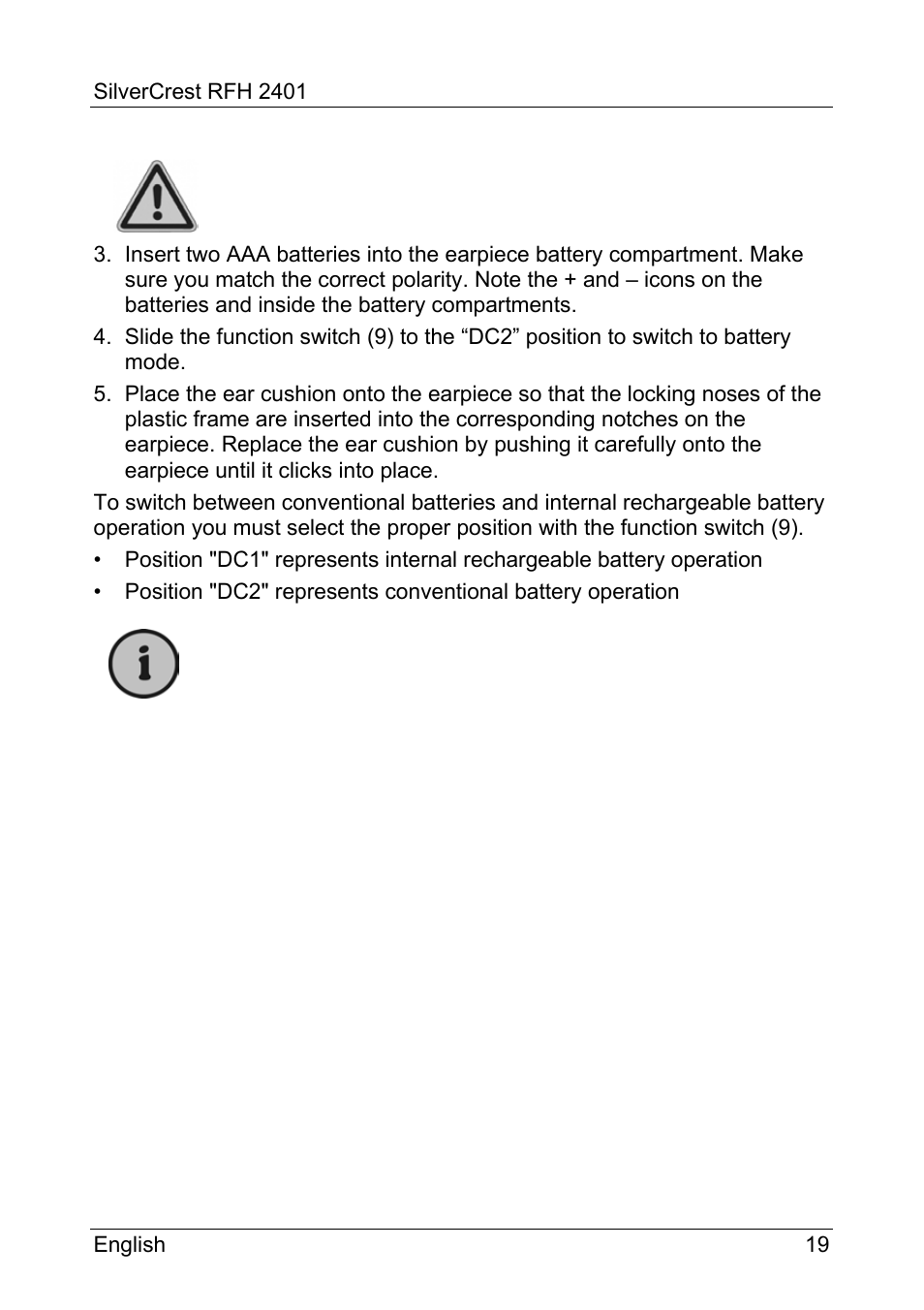 Silvercrest RFH 2401 User Manual | Page 21 / 183