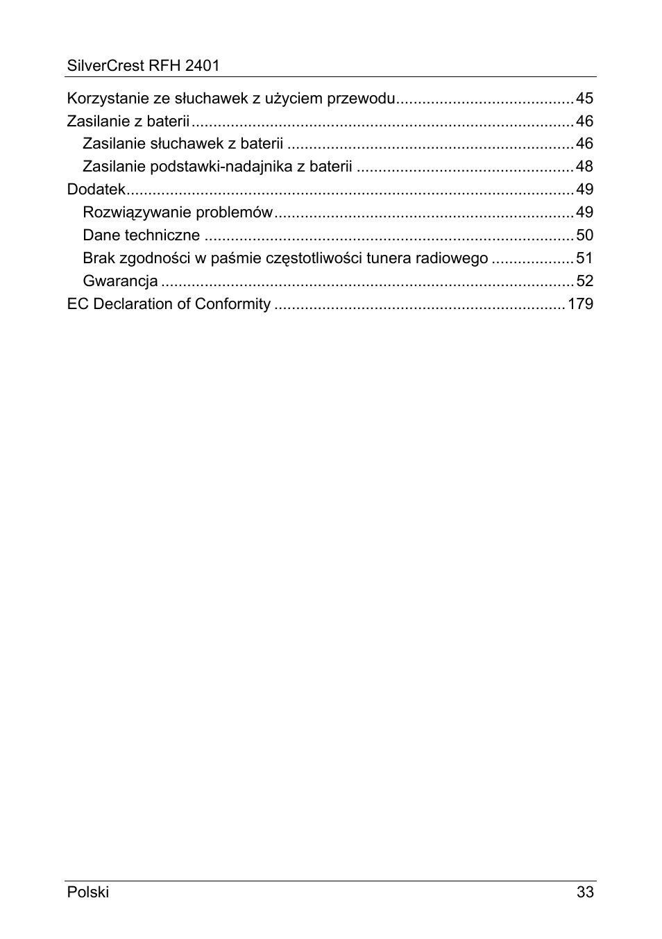 Silvercrest RFH 2401 User Manual | Page 35 / 183