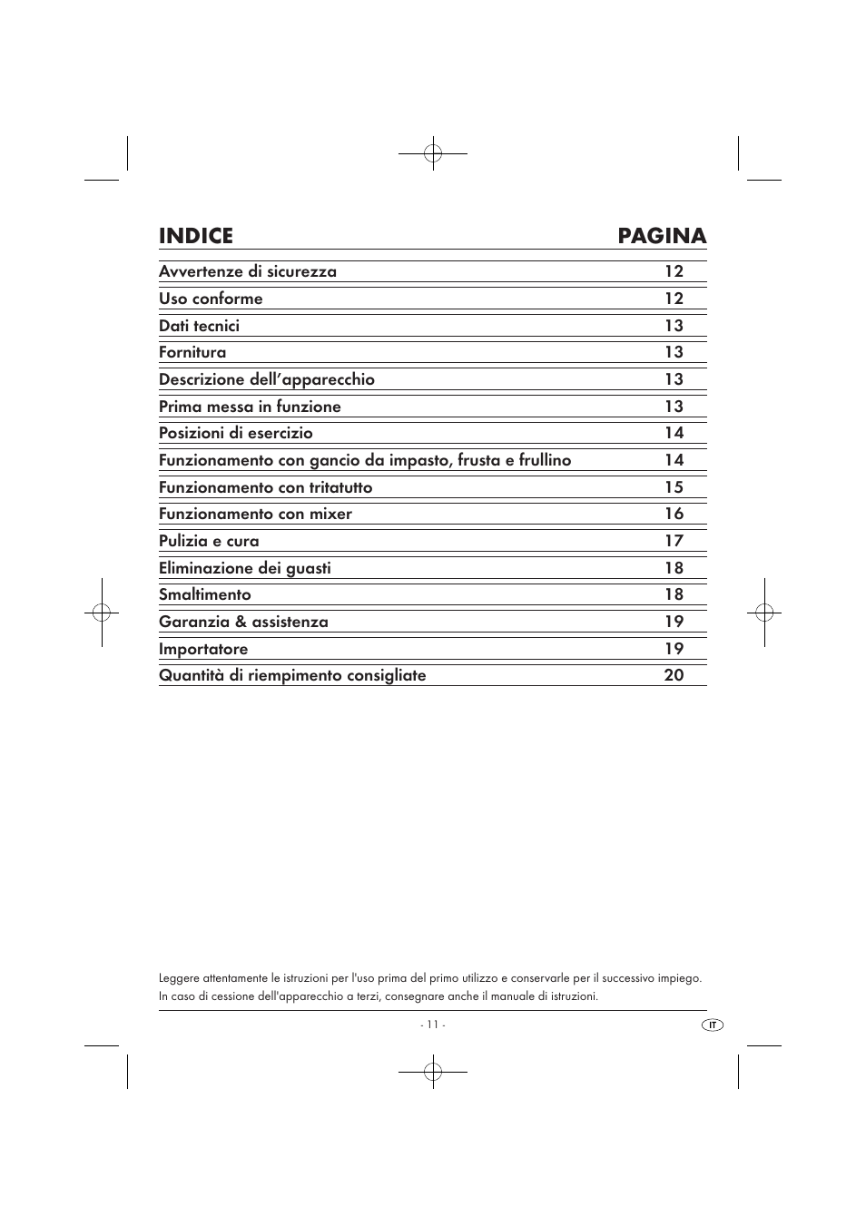 Indice pagina | Silvercrest SKM 550 EDS A1 User Manual | Page 13 / 52