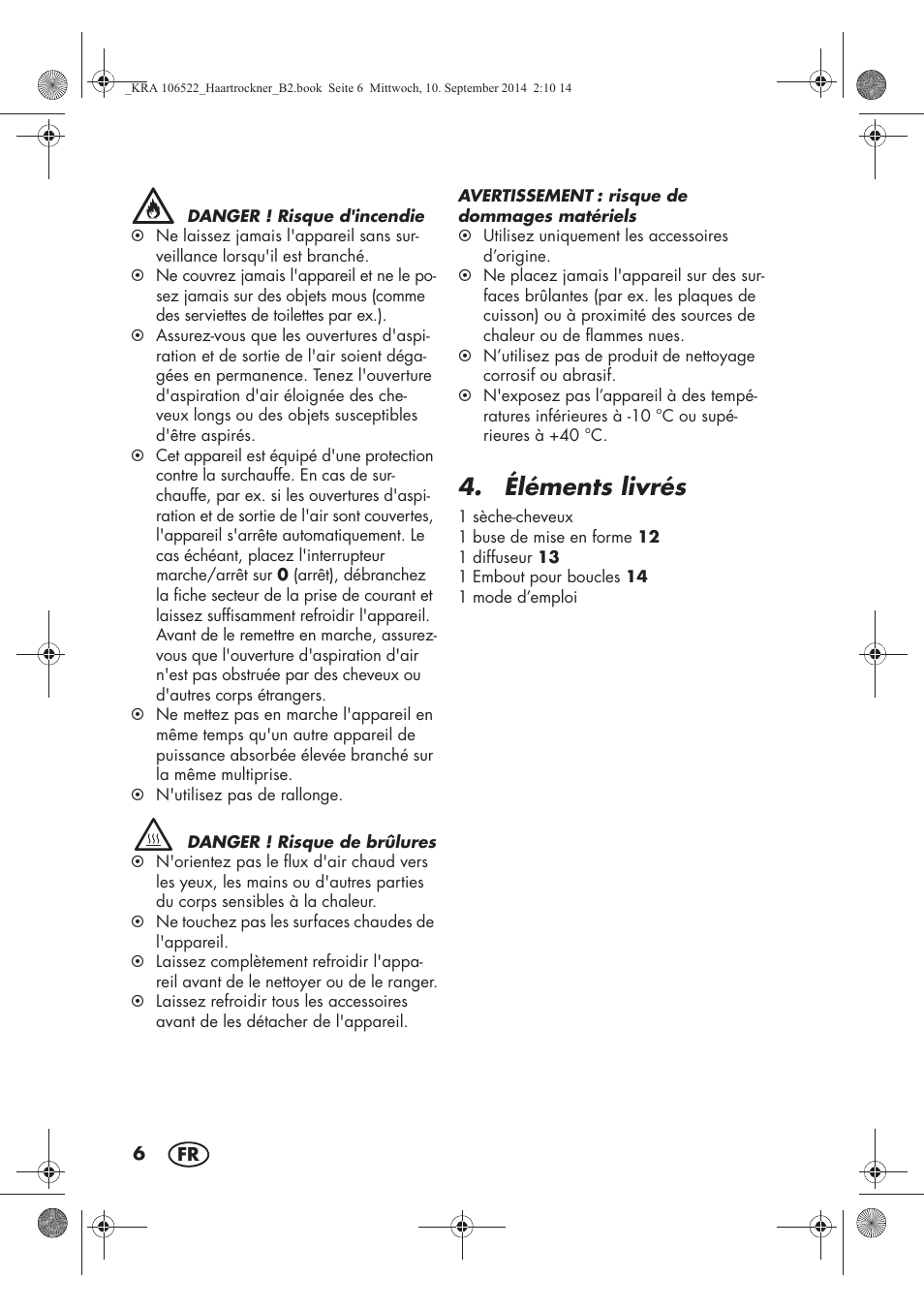 Éléments livrés | Silvercrest SHTR 2200 D3 User Manual | Page 8 / 46