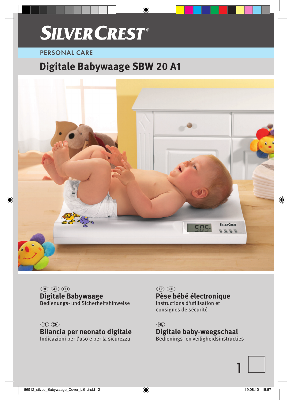 Digitale babywaage sbw 20 a1 | Silvercrest Digital Baby Scale User Manual | Page 2 / 6