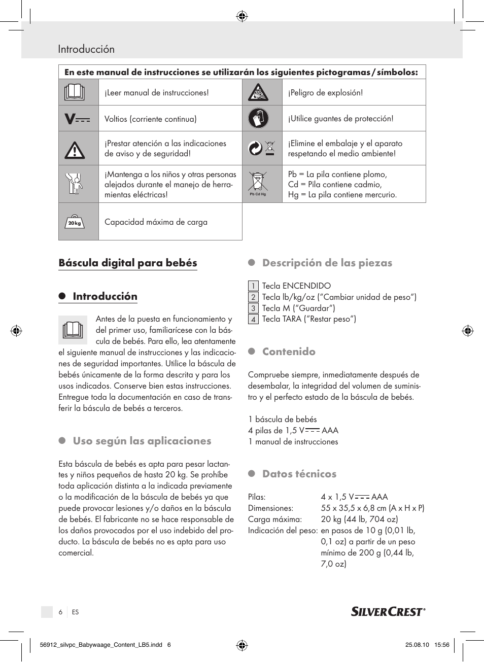 Silvercrest Digital Baby Scale User Manual | Page 2 / 30