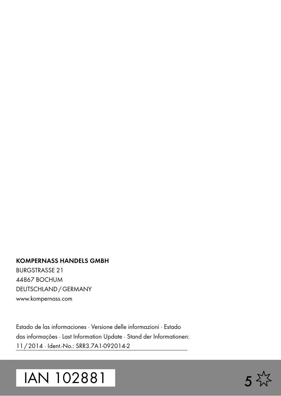 Silvercrest SRR 3.7 A1 User Manual | Page 105 / 105