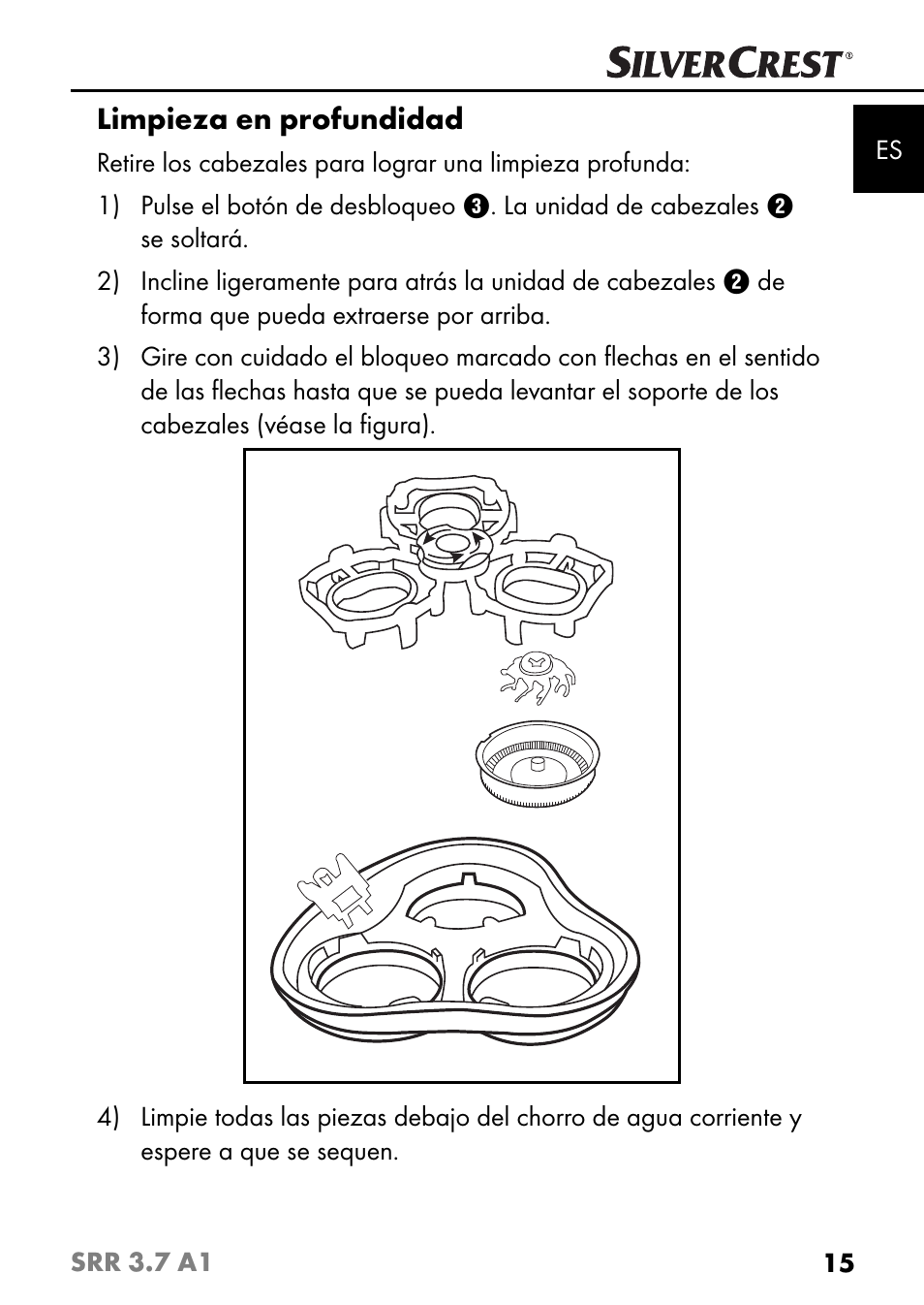 Limpieza en profundidad | Silvercrest SRR 3.7 A1 User Manual | Page 19 / 105
