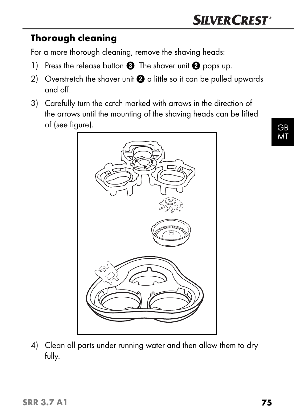 Thorough cleaning | Silvercrest SRR 3.7 A1 User Manual | Page 79 / 105