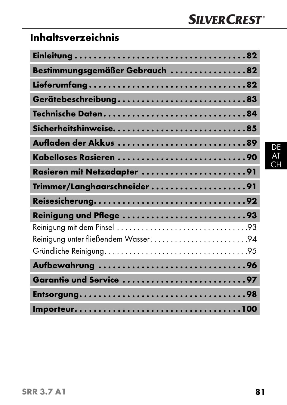 Silvercrest SRR 3.7 A1 User Manual | Page 85 / 105