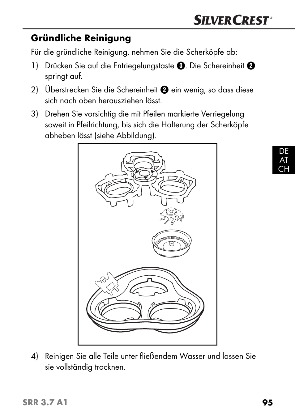 Gründliche reinigung | Silvercrest SRR 3.7 A1 User Manual | Page 99 / 105