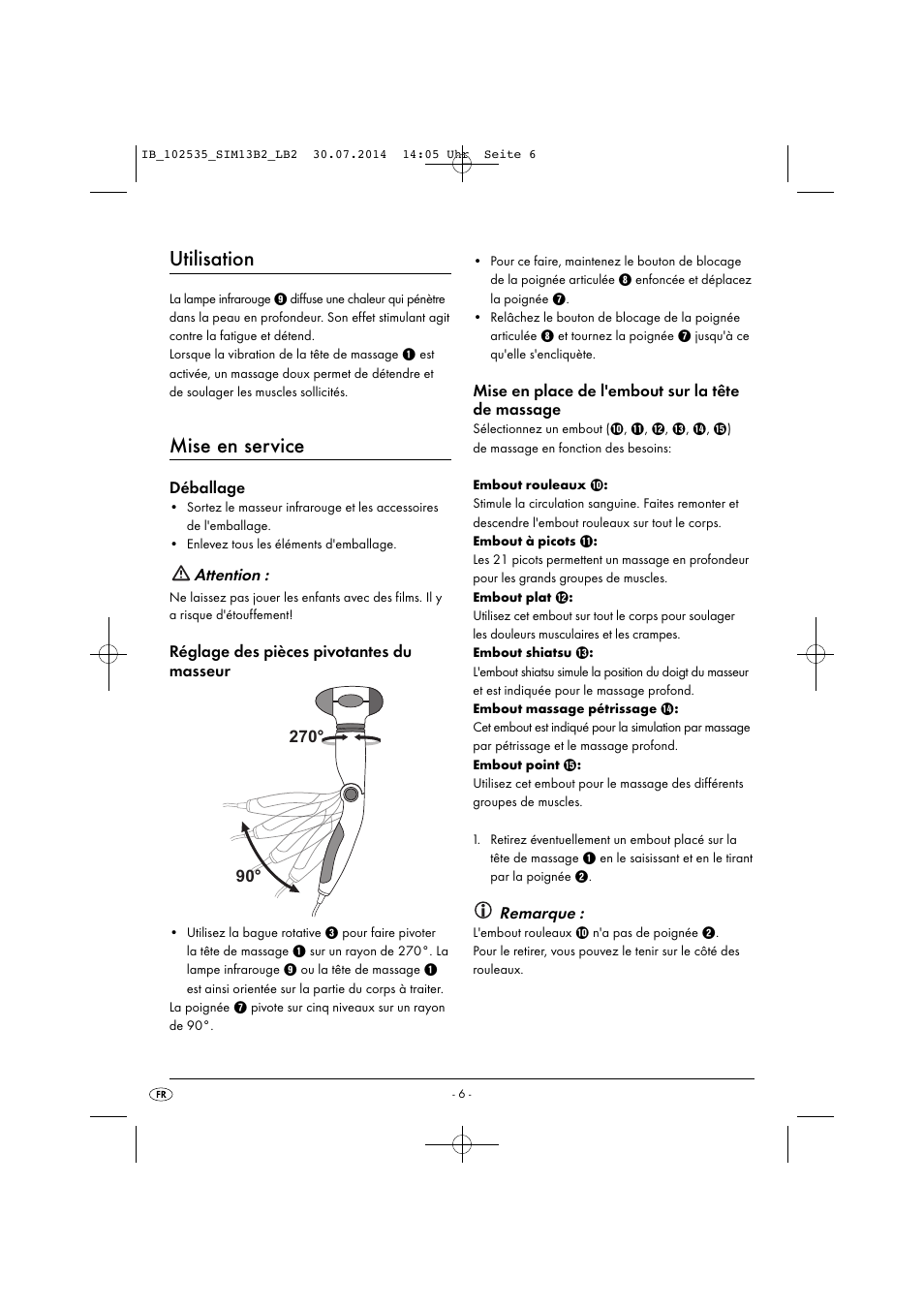 Utilisation, Mise en service | Silvercrest SIM 13 B2 User Manual | Page 9 / 33