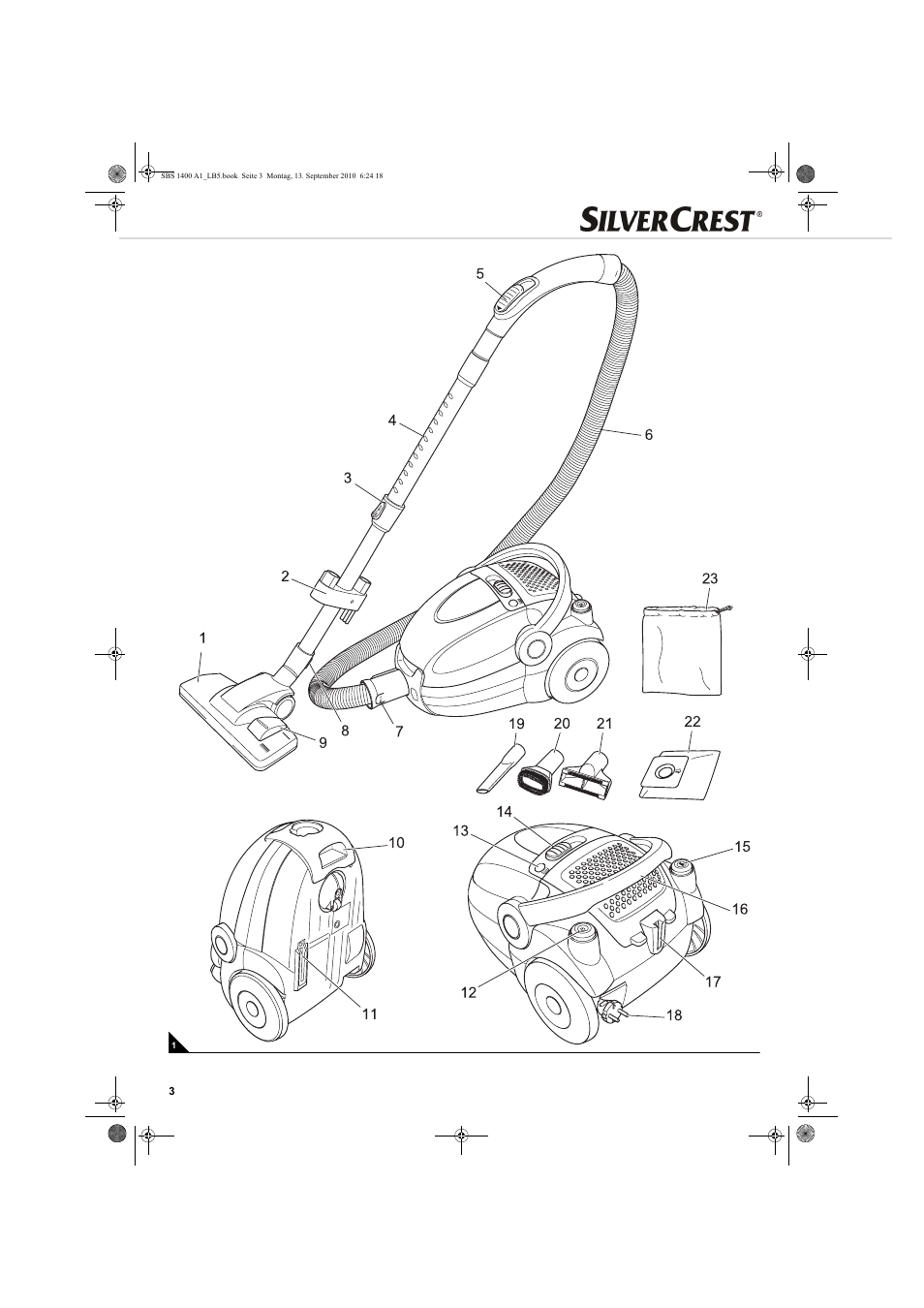 Silvercrest SBS 1400 A1 User Manual | Page 3 / 30