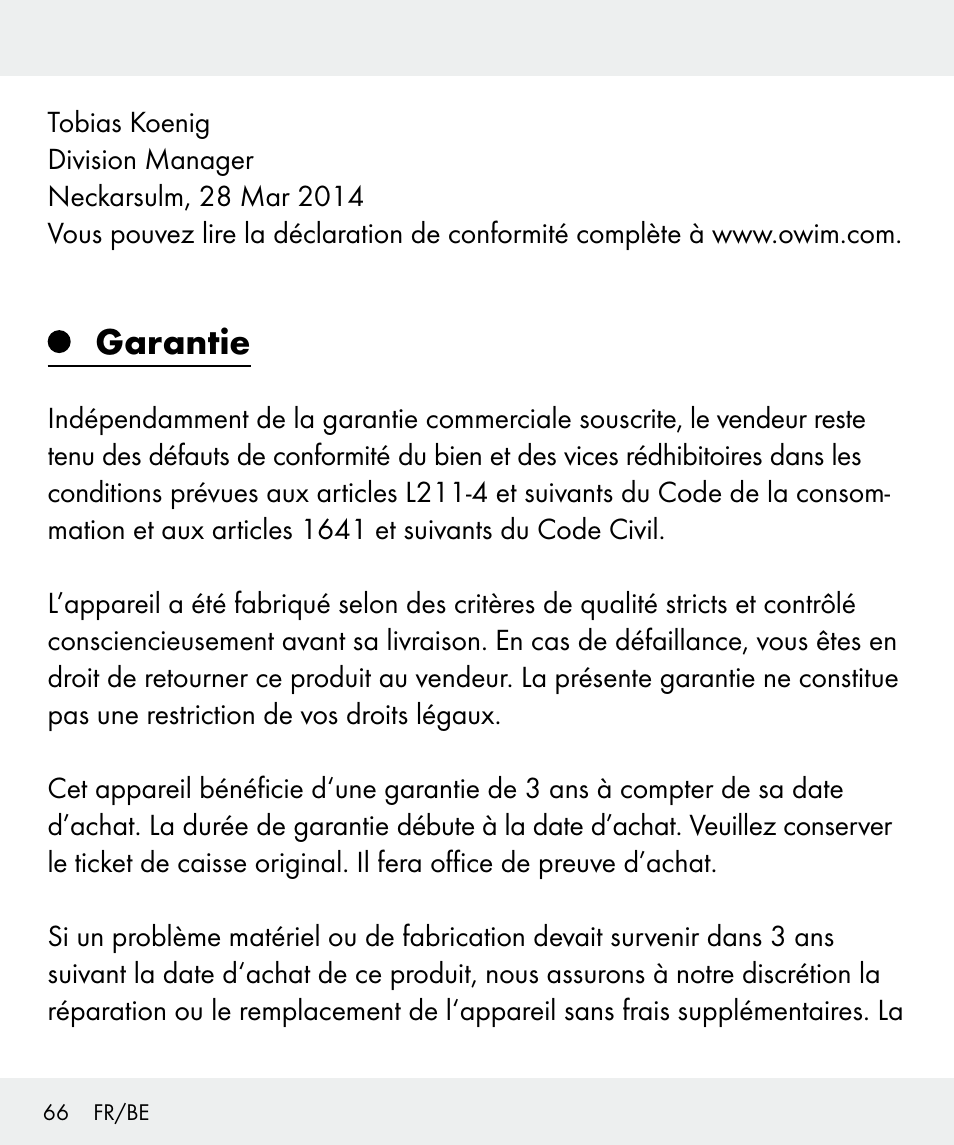 Garantie | Silvercrest Z31635 User Manual | Page 66 / 95