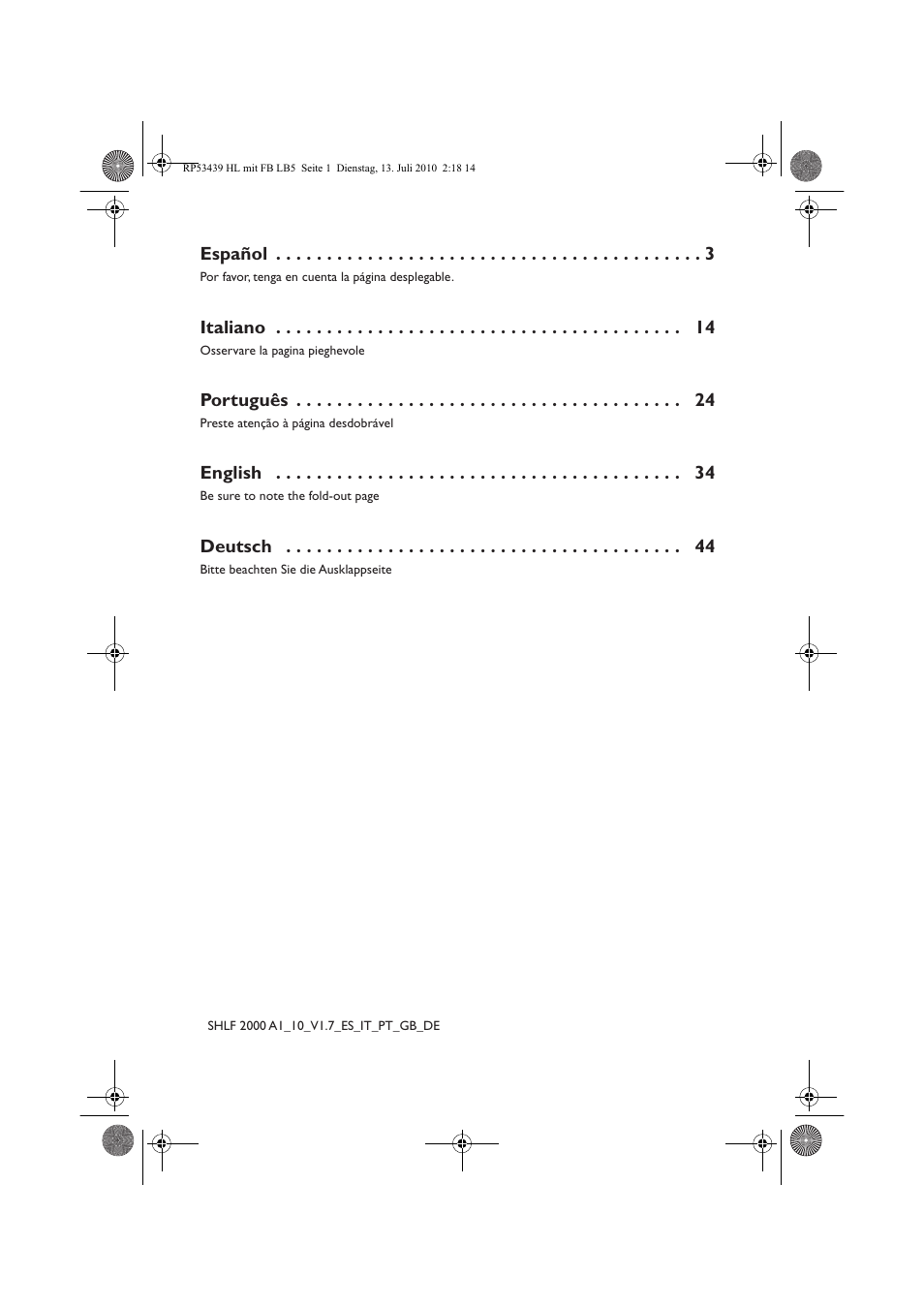 Silvercrest SHLF 2000 A1 User Manual | Page 2 / 58