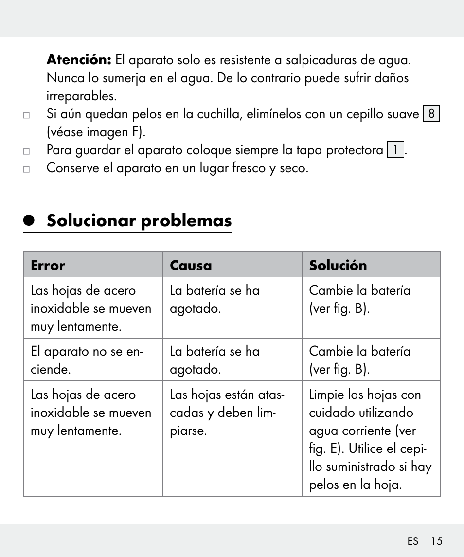 Solucionar problemas | Silvercrest Z31635 User Manual | Page 15 / 71
