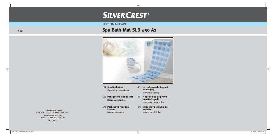 Silvercrest SLB 450 A2 User Manual | 122 pages