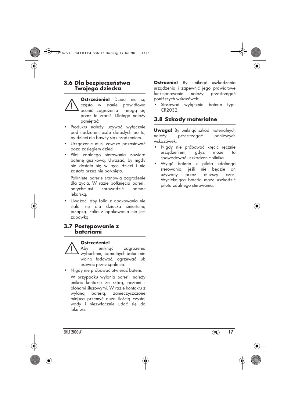 Silvercrest SHLF 2000 A1 User Manual | Page 19 / 78