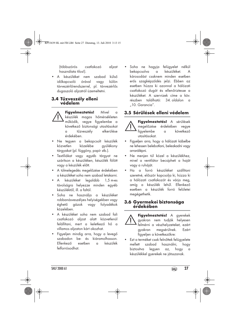 Silvercrest SHLF 2000 A1 User Manual | Page 29 / 78